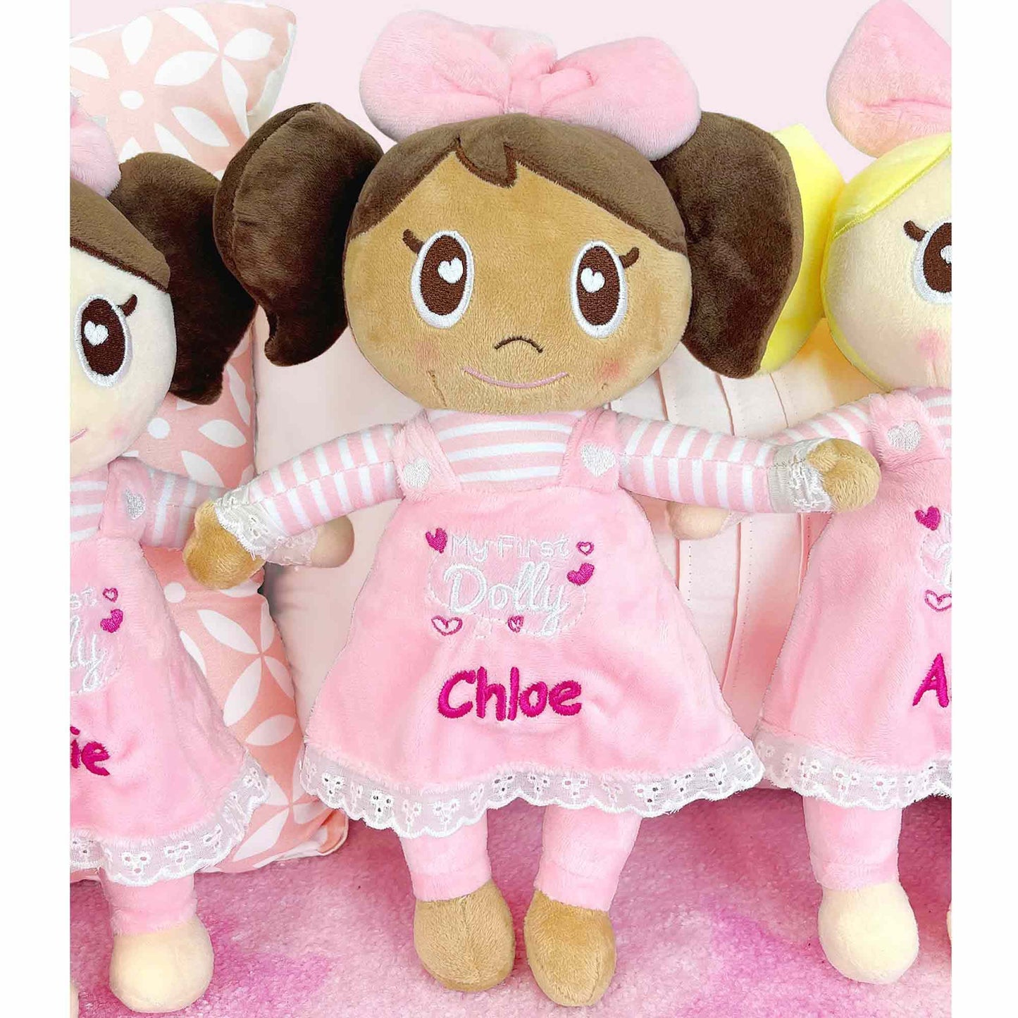 Dibsies Personalized My First Dolly (Brunette Dark Skin Tone)