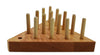 Solid Oak Wooden Peg Game Tricky Triangle, Classic Wooden Brain Teaser Puzzle