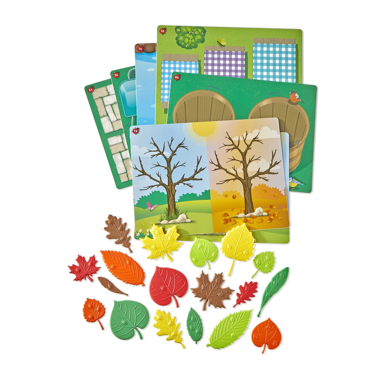 Hand2Mind Sensory Leaves Math Activity Set, Pattern Play, Shape Puzzle, Pattern Blocks Cards, Math Counters, Sorting Toy, Shapes For Toddlers, Counting Toy, Kindergarten Learning Activities