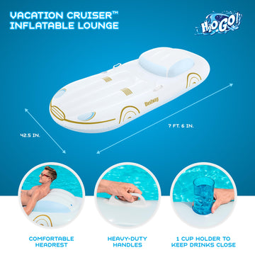 H2OGO! 7'6 x 42.5 Vacation Cruiser Lounge