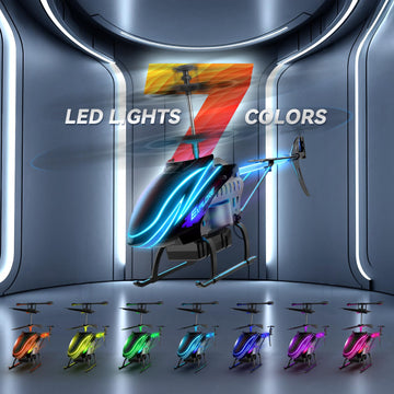 Bussgo Rc Helicopter, Remote Control Helicopter For Kids With 30Mins Flight(2 Batteries), 7+1 Led Light Modes, Altitude Hold, Rc