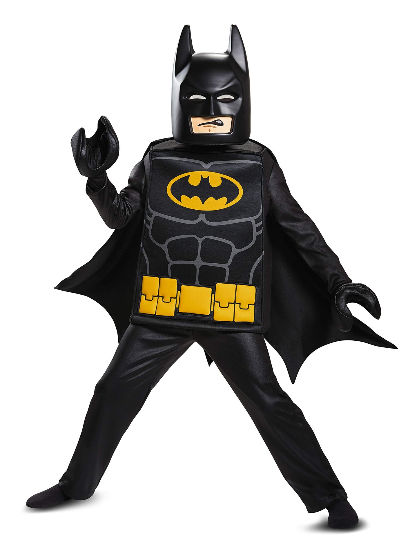 Batman Lego Movie Deluxe Costume, Black, Large (10-12)
