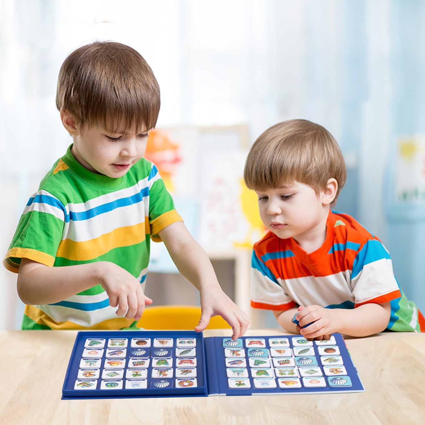 Travofun Magnetic 3 In 1 Bingo Games For Kids, Tic-Tac-Toe, Memory Games For Kids Ages 4-8, Perfect For Travel, Summer Camp Game