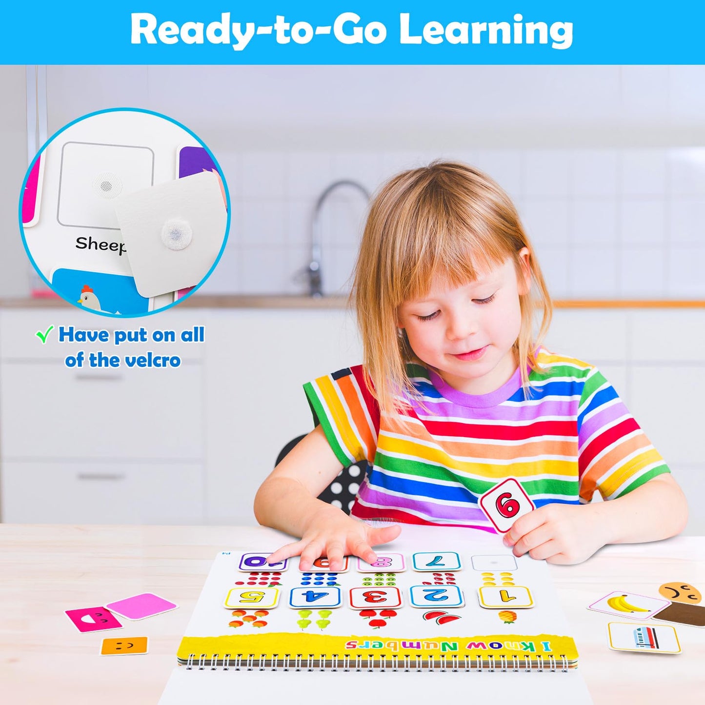 Foayex Toddler Toys For 3 4 5 Year Old Girls Boys, Toddler Books For Kids Ages 3-5, Montessori Preschool Educational Learning Toys Coloring Books With 8 Erasable Pens, Chrismas Birthday Gifts