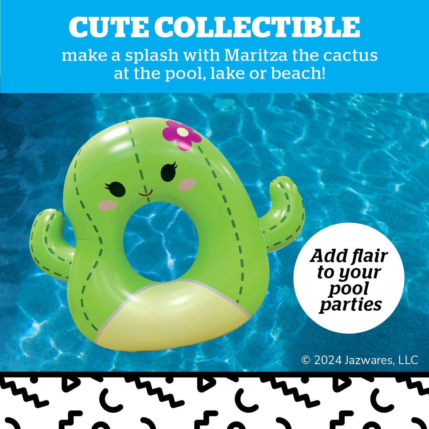 BigMouth x Squishmallows Original Large Inflatable Pool Float, Swim Ring for Adults and Kids, Pool Party Supplies & Water Toys -