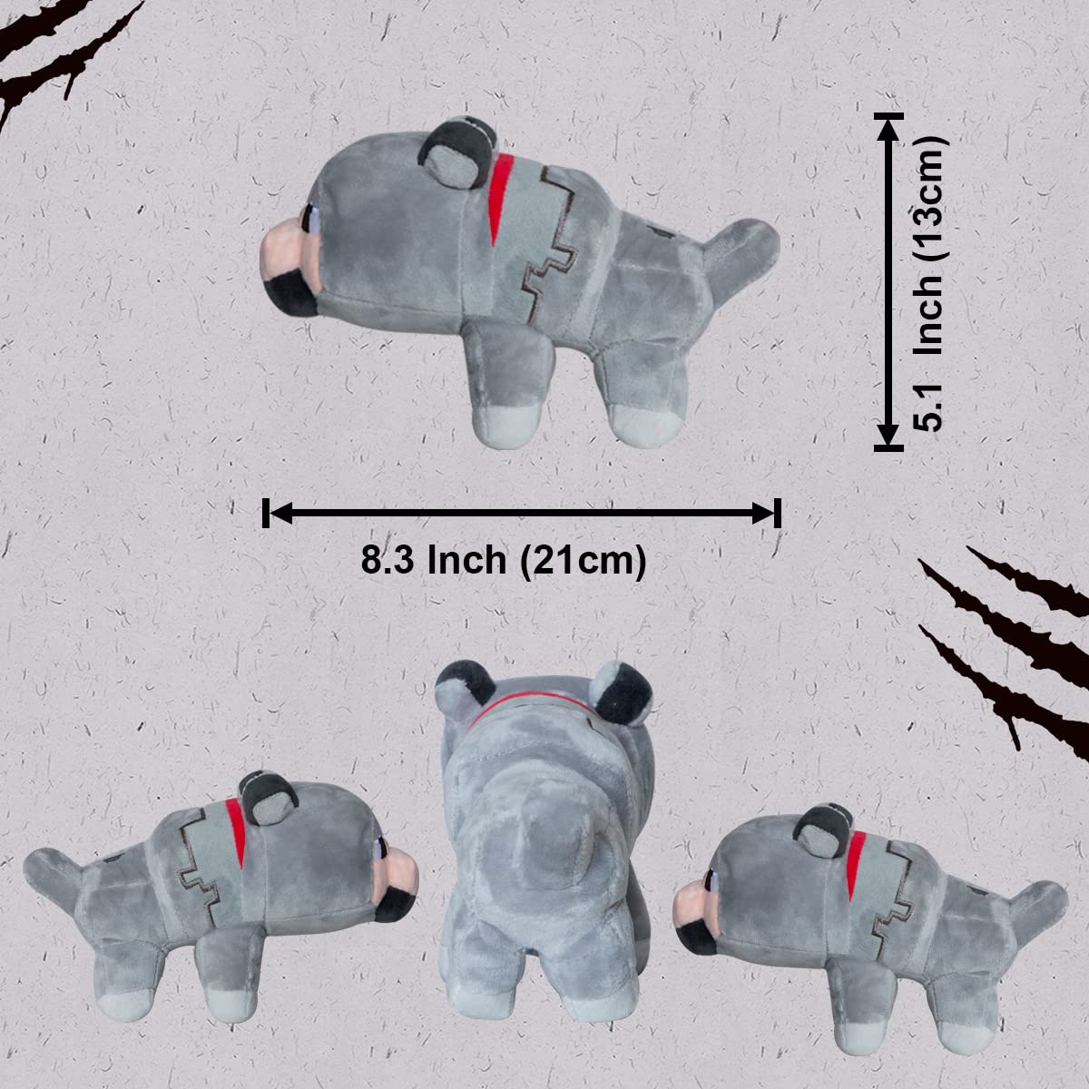 Wolf Plush Toys,8.3'/21Cm Wolf Stuffed Animals,Game Plush Doll Toys, Plush For Christmas New Year Birthday Gift