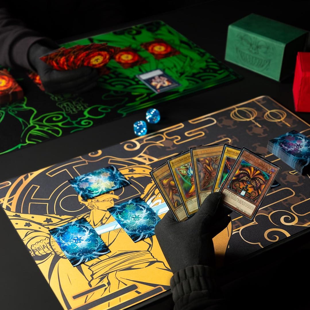 SleeveChief enhanced Design Trading Card | Ultra Durable TCG Game Sleeves with Holo- Effect Backprint | Japanese Size | 70 Pcs