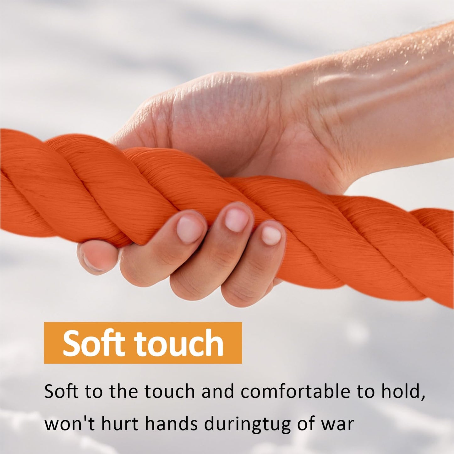 Thadavo Field Day Tug Of War Rope With Flag For Kids And Adults, Family Reunion Birthday Party Games, Summer Outside Lawn Games,