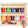 Motree Montessori Toys For 3 Year Old Girls/Boys, Wooden Magnetic Color Number Maze Educational Board Activity For Kids, Toddler