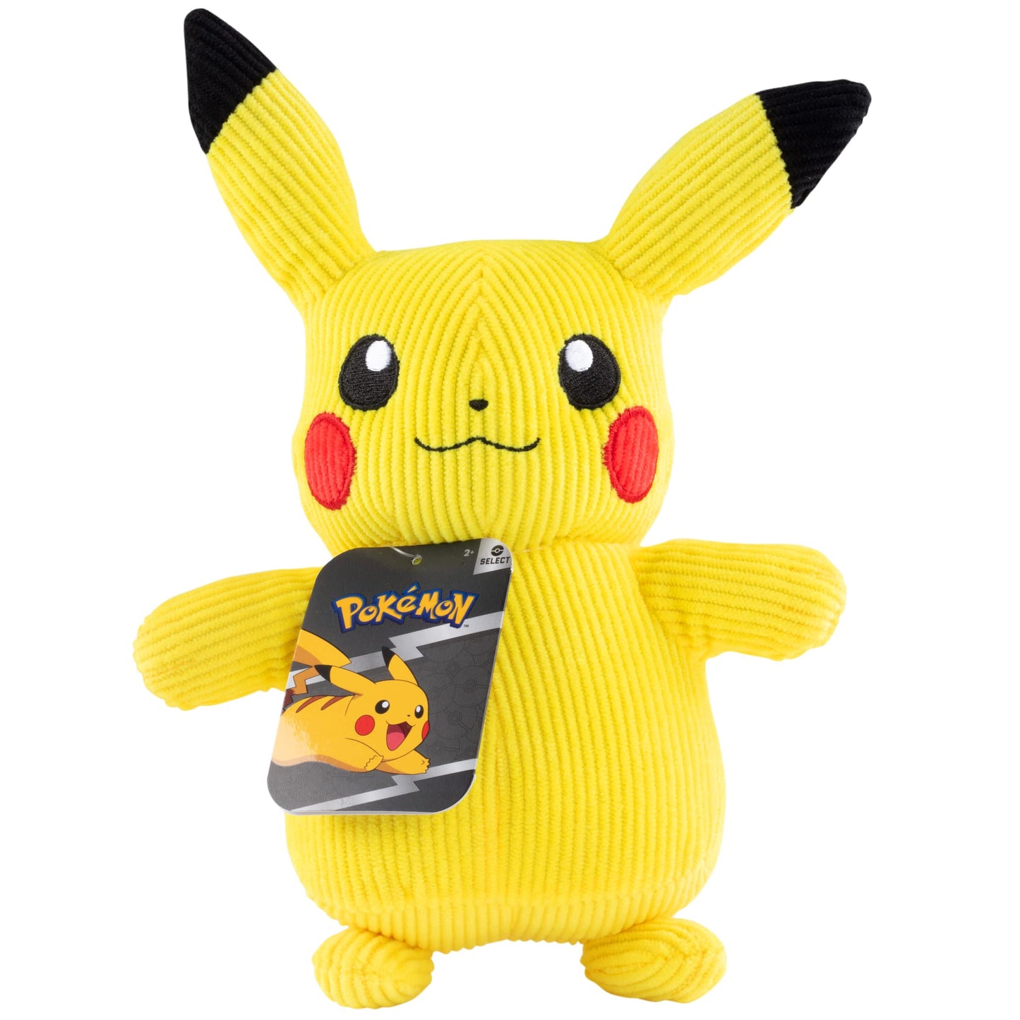 Pokémon 8' Pikachu Corduroy Fabric Plush - Officially Licensed - Quality Authentic & Soft Corduroy Stuffed Animal Toy - Limited Edition - Great Gift For Kids, Boys, Girls & Fans Of Pokemon