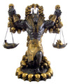 Pacific Giftware Ancient Egyptian God Anubis Of Underworld By Ankh Altar Guardian Of Scales The Heart Against Ostrich Feather Figurine Statue