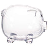 Windy City Novelties Mini Educational Kids Clear Plastic Piggy Bank
