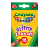 Crayola 16CT Multicolored Glitter Crayons