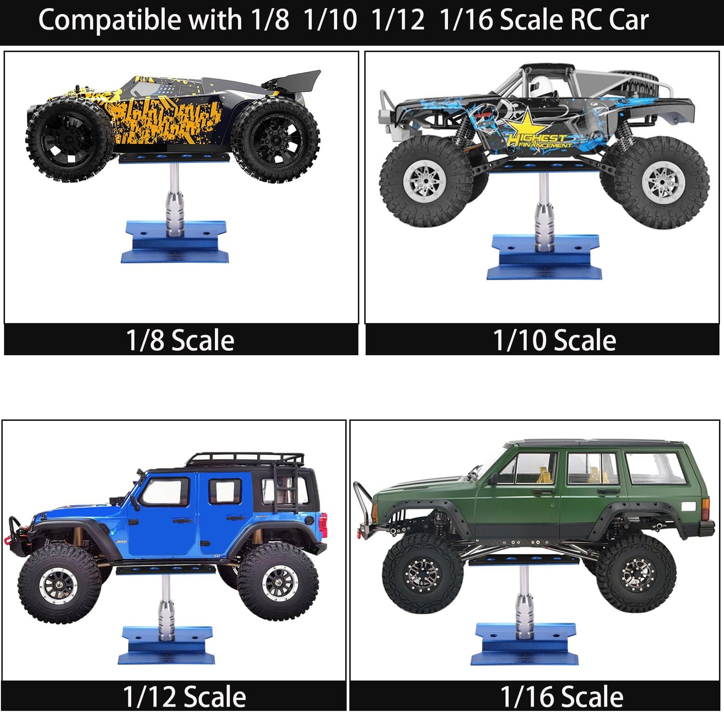 RC Car Repair Work Stand 532 PCS RC Repair Tool Screws Set Kit 360 Degree Rotation RC Repair Station Screwdrivers Screws Pallet