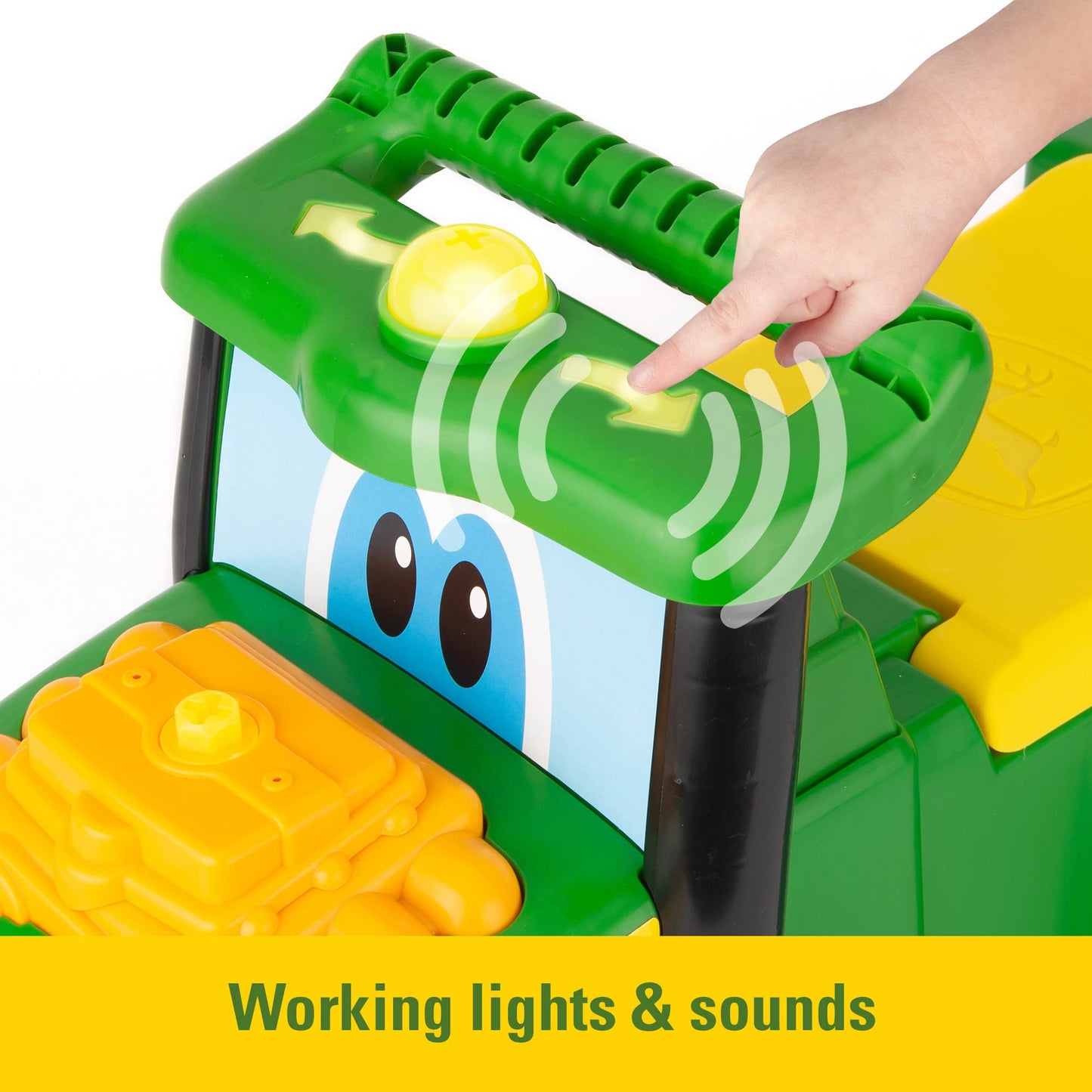 John Deere Johnny Tractor Ride-On Toy — Includes Lights And Sounds — John Deere Tractor Toys — Kids Farm Toys For 12 Months And Up