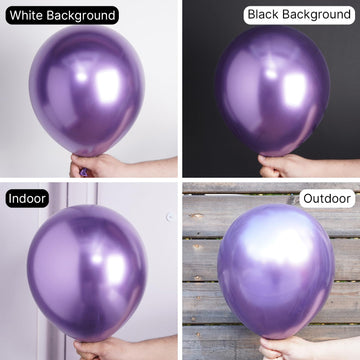 Partywoo Metallic Purple Balloons, 50 Pcs 12 Inch Purple Metallic Balloons, Purple Balloons For Balloon Garland Or Arch As Party Decorations, Wedding Decorations, Baby Shower Decorations, Purple-G105