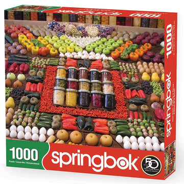 Springbok Puzzles - Farm Fresh - 1000 Piece Jigsaw Puzzle - Large 30 Inches By 24 Inches Puzzle - Made In Usa - Unique Cut Interlocking Pieces