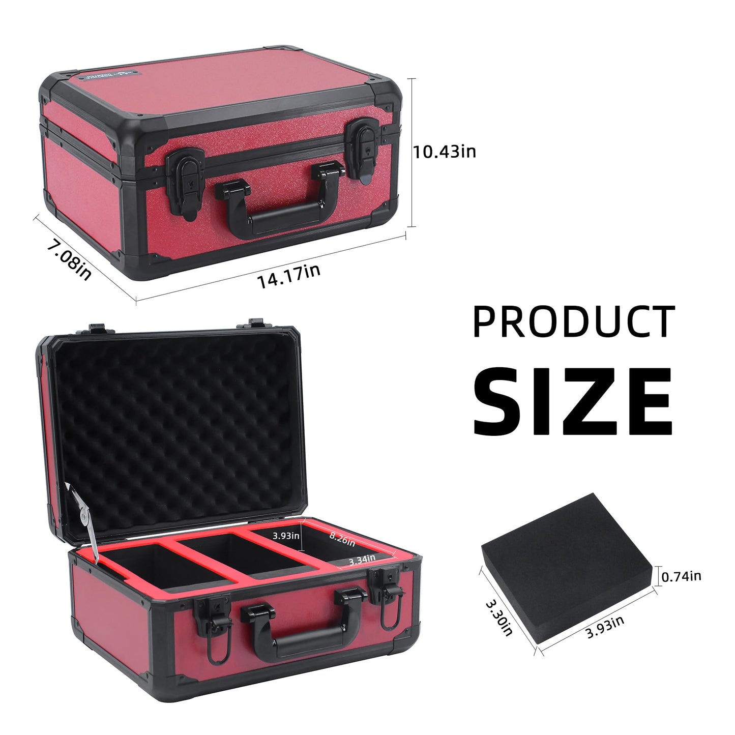 Uhzbtec Graded Card Storage Box; Durable Sports, Psa And Pokemon Storage Case- Trading Card Storage Box - Psa Slab Case For Top