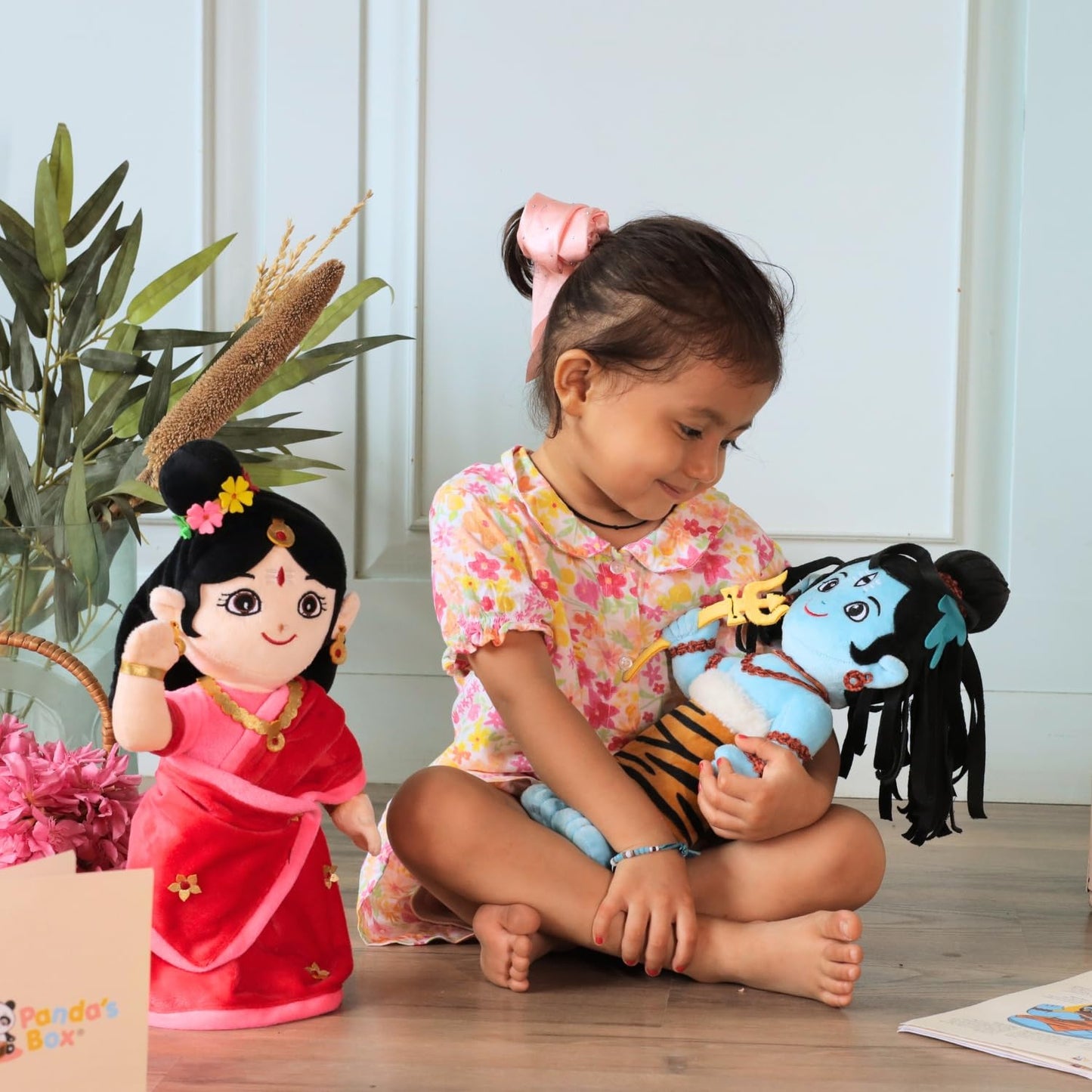 PandaS Box Lord Shiva And Parvati Duo | Soft Plush Toys | Best Gifts For Infants, Toddlers & Babies