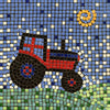 Art And Craft Kits For Adults: Make Your Own Mosaic, Square 20Cm 7Inch Tractor