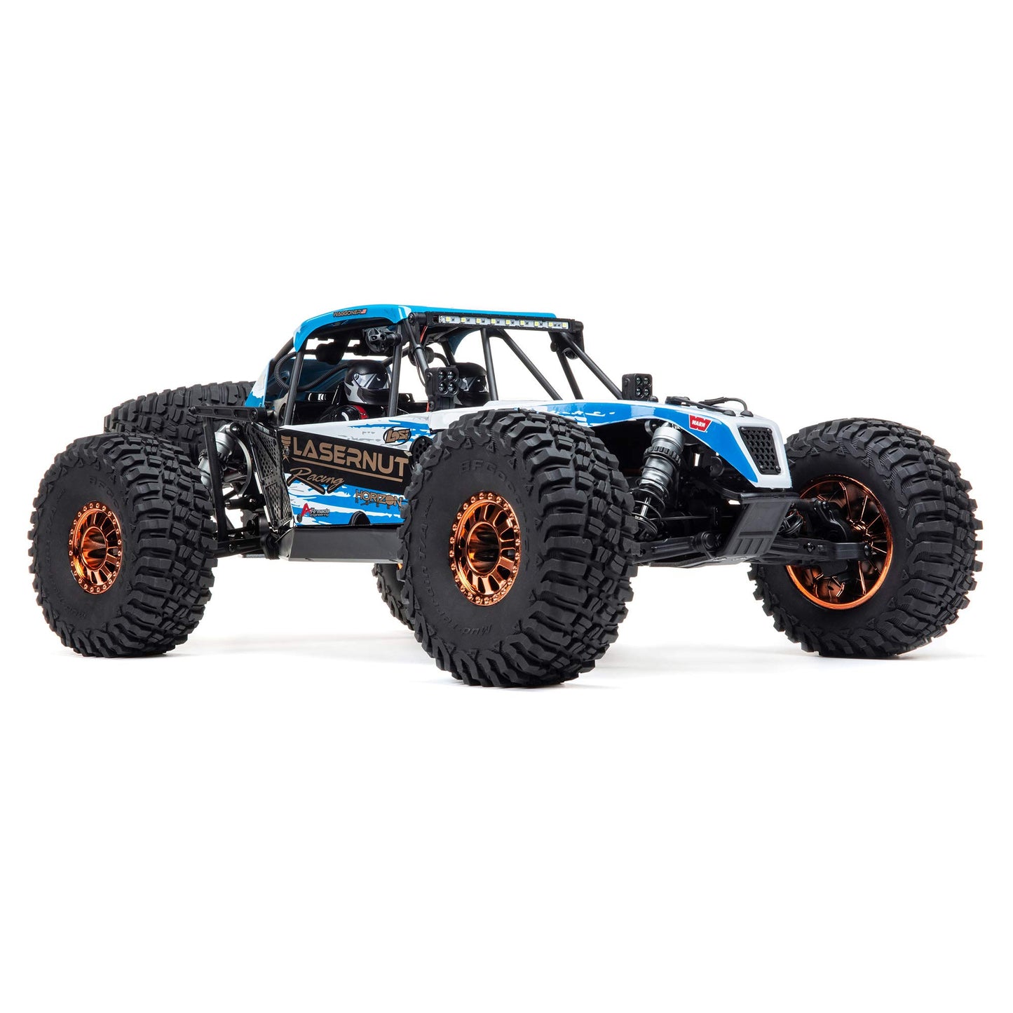 Losi 1/10 Lasernut U4 4 Wheel Drive Brushless RTR Battery and Charger not Included with Smart ESC Blue LOS03028T1