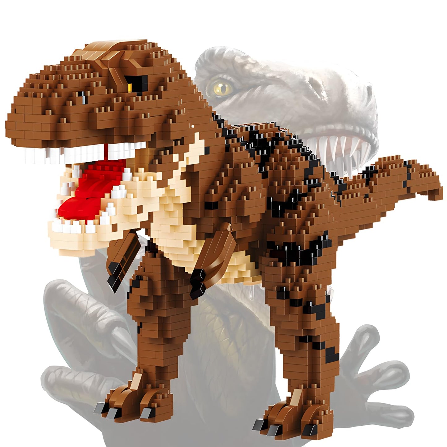 Csnrhg Dinosaur Tyrannosaurus Building Blocks Model Decor Micro Mini Blocks Toy Birthday For Age 6+ Children Adults Teens 1559 P