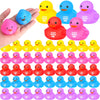 Deekin 60 Pcs Jesus Loves You Rubber Ducks Bulk Multicolor Easter Rubber Ducks Baby Bath Toys For Baby Shower Pool Birthday Gifts Party Favors Church Religious Reward (2.2 Inch)