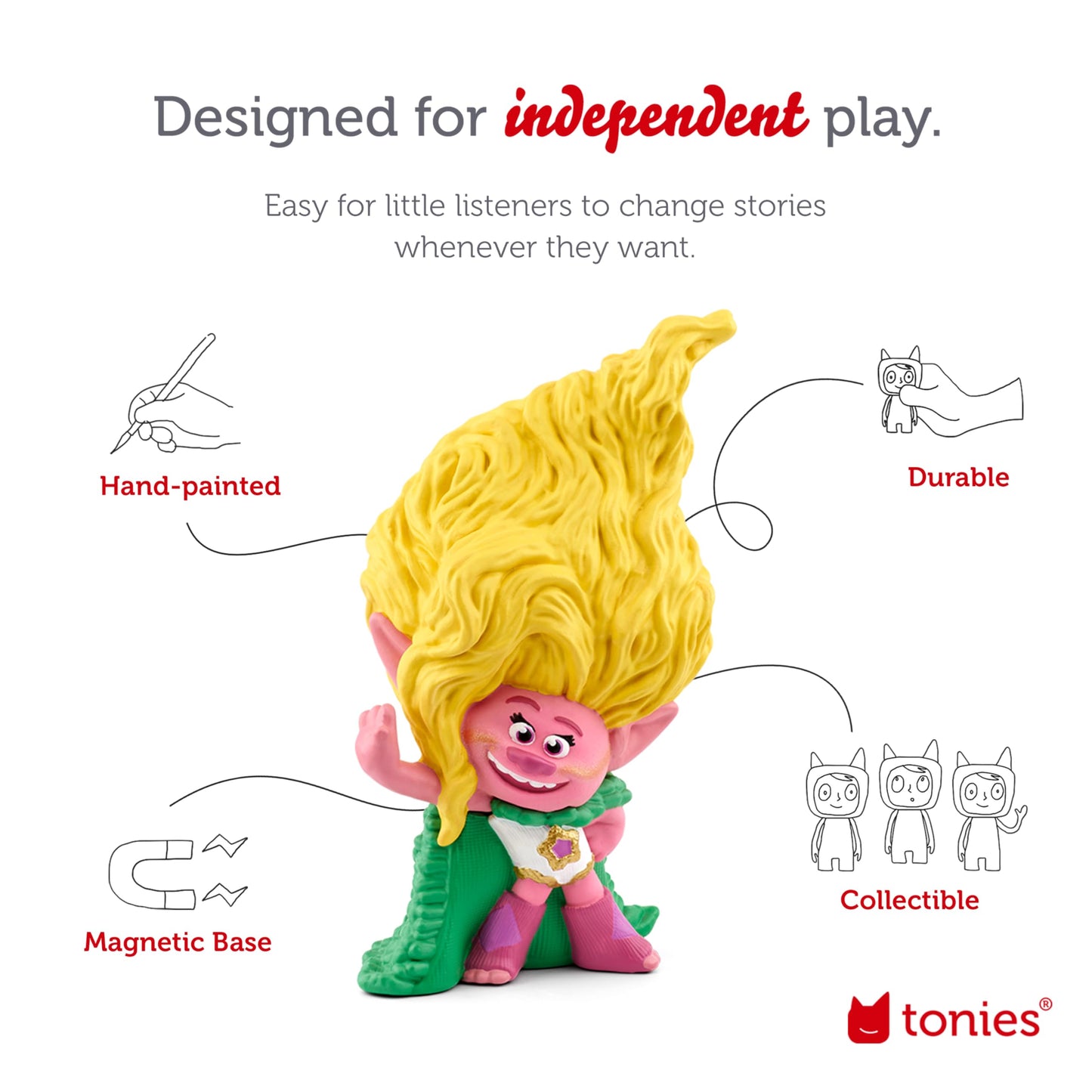 Tonies Viva Audio Toy Figurine From Dreamwork'S Trolls Band Together