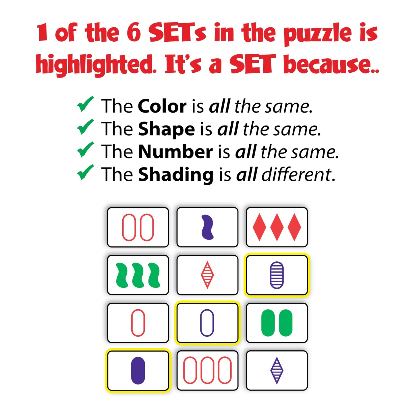 Set Card Games For Kids - Collectors Tin, Matching Game, Learning Games, Fun Family Games, Game Night, Travel Games, Memory Game, Learning Game, Multi-Player Card Game Of Visual Perception, Ages 6+