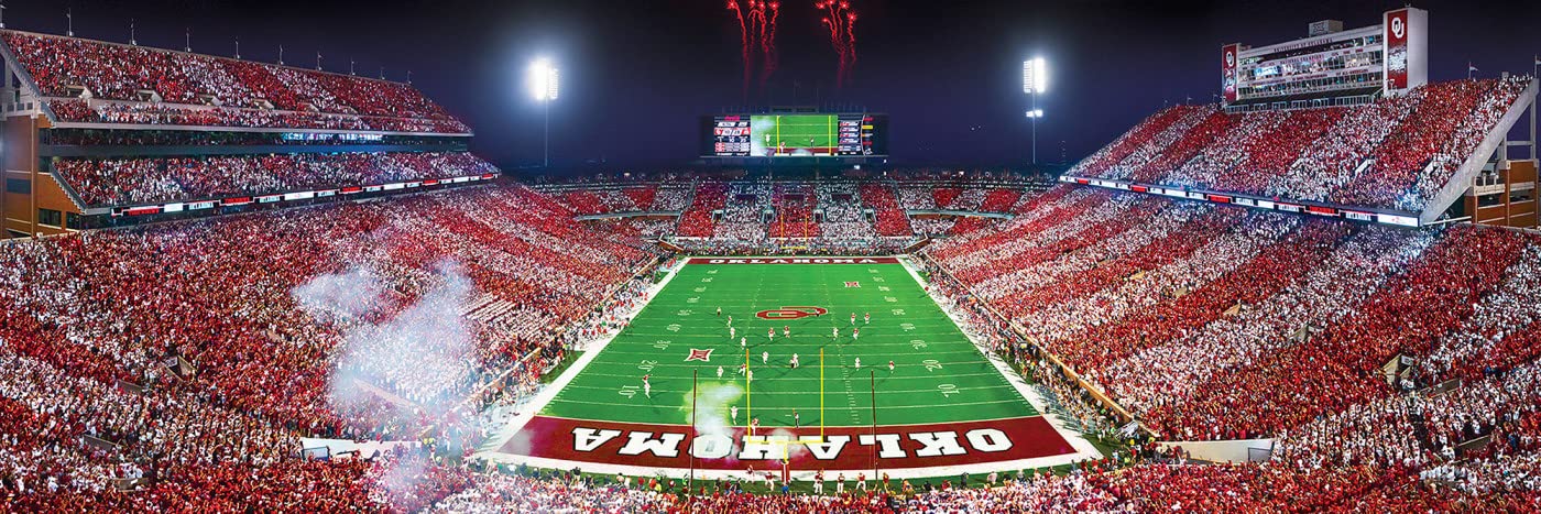 Masterpieces Ncaa Oklahoma Sooners, Stadium Panoramic Jigsaw Puzzle, Gaylord Family, 1000 Pieces