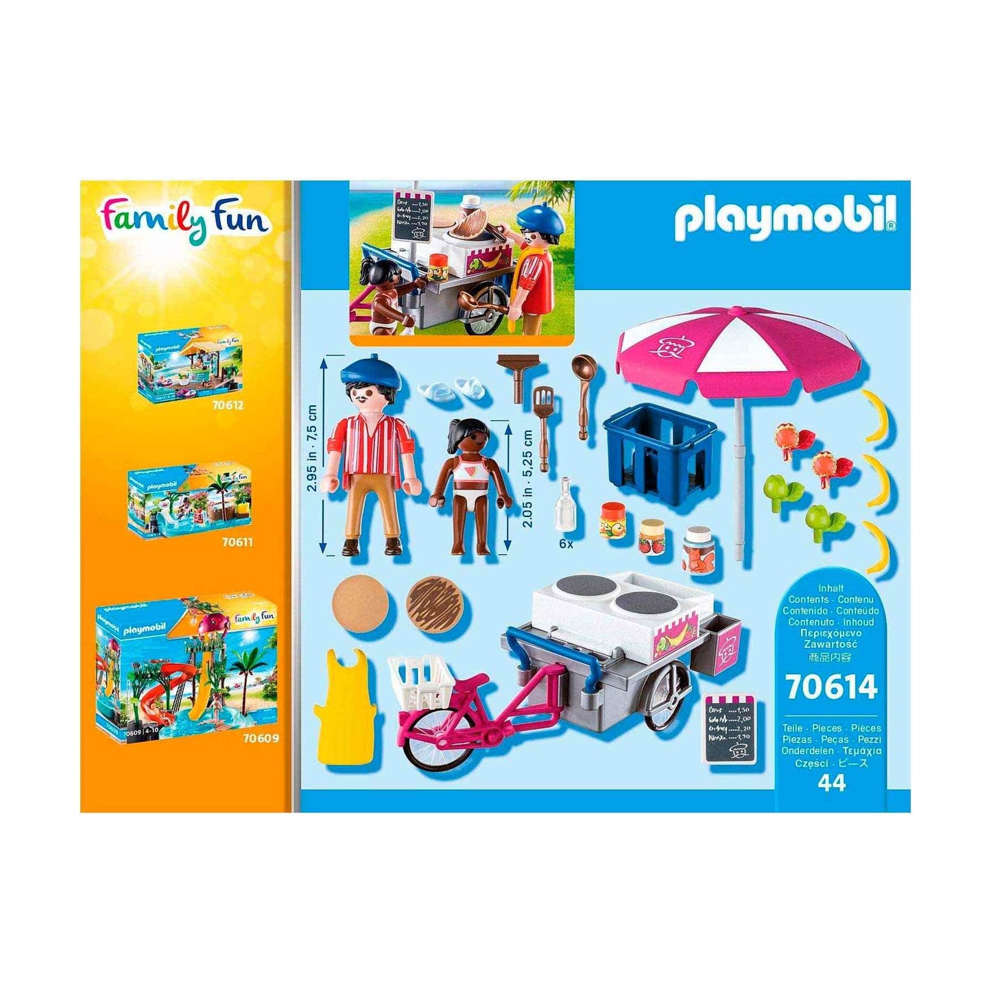 Playmobil Crêpe Cart, Model 70614, Multicoloured, One Size, Plastic