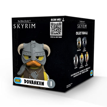 Tubbz Boxed Edition Dovahkiin Collectible Vinyl Rubber Duck Figure - Official Skyrim Merchandise - Fantasy Video Games