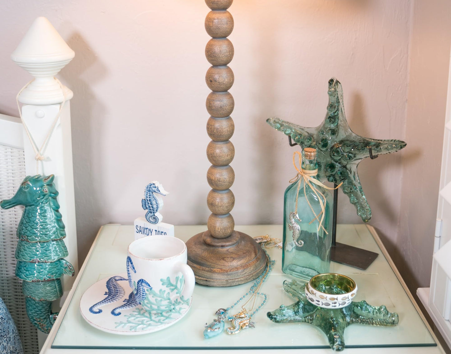 Beachcombers Seahorse Round Trivet Multi