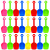 Junkin 24 Pcs 7.7 Inch Mini Plastic Sand Shovel Beach Toys Long Play Colorful Scoop Rake Sand Shovels for Beach and Garden Shove