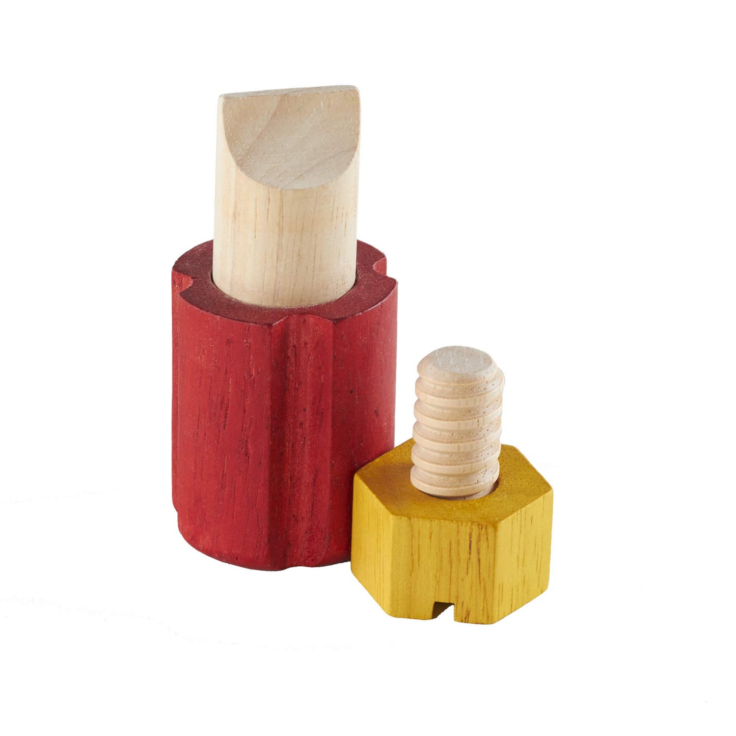 Guidecraft Screw Block - Kids Multi-Color Matching Game, Classic Wooden Toddler Memory And Sensory Skills Development Toy