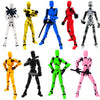 DANONI Titan 13 Action Figure Lucky Robot 13 Action Figures 3D Printed Figure Dummy Robot 13 Action Figure Multi Jointed Action Figures for Stop Motion Animation (9pcs)