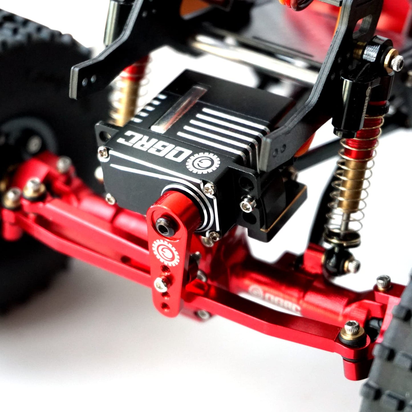 Ogrc Digital Steering Servo With Brass Servo Mount And Servo Horn For Axial 1/24 Scx24 C10 Jlu Bronco Deadbolt Gladiator Rc Craw