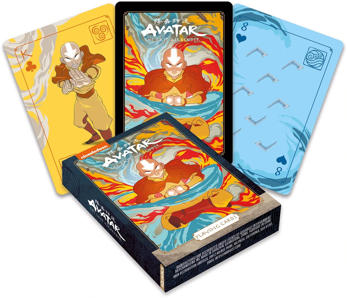 Aquarius Avatar Playing Cards - Avatar: The Last Airbender Shaped Deck Of Cards For Your Favorite Card Games - Officially Licensed The Office Merchandise & Collectibles