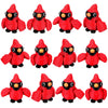 Honoson 12 Pcs 3D Printed Fidget Toy 3D Printed Cardinal Bird Small Animal Toy Flexible Cute Articulating Pet Stress Relief Fidg
