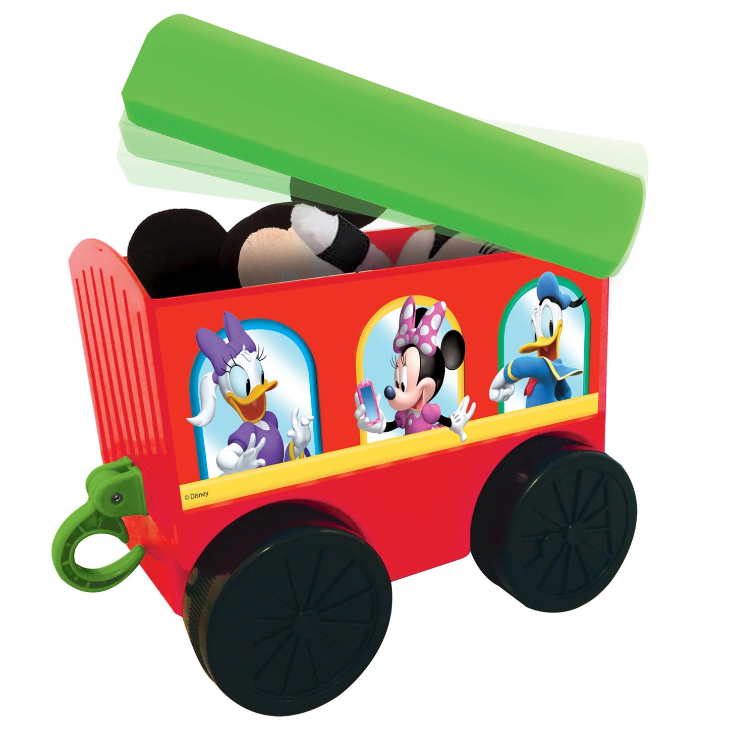 Kiddieland Toys Limited Battery-Powered Mickey Choo, 12 Months To 36 Months With Caboose & Tracks Ride On, Reflecting Colors May Vary ,9.5 X 14.25 X 31.5 Inches