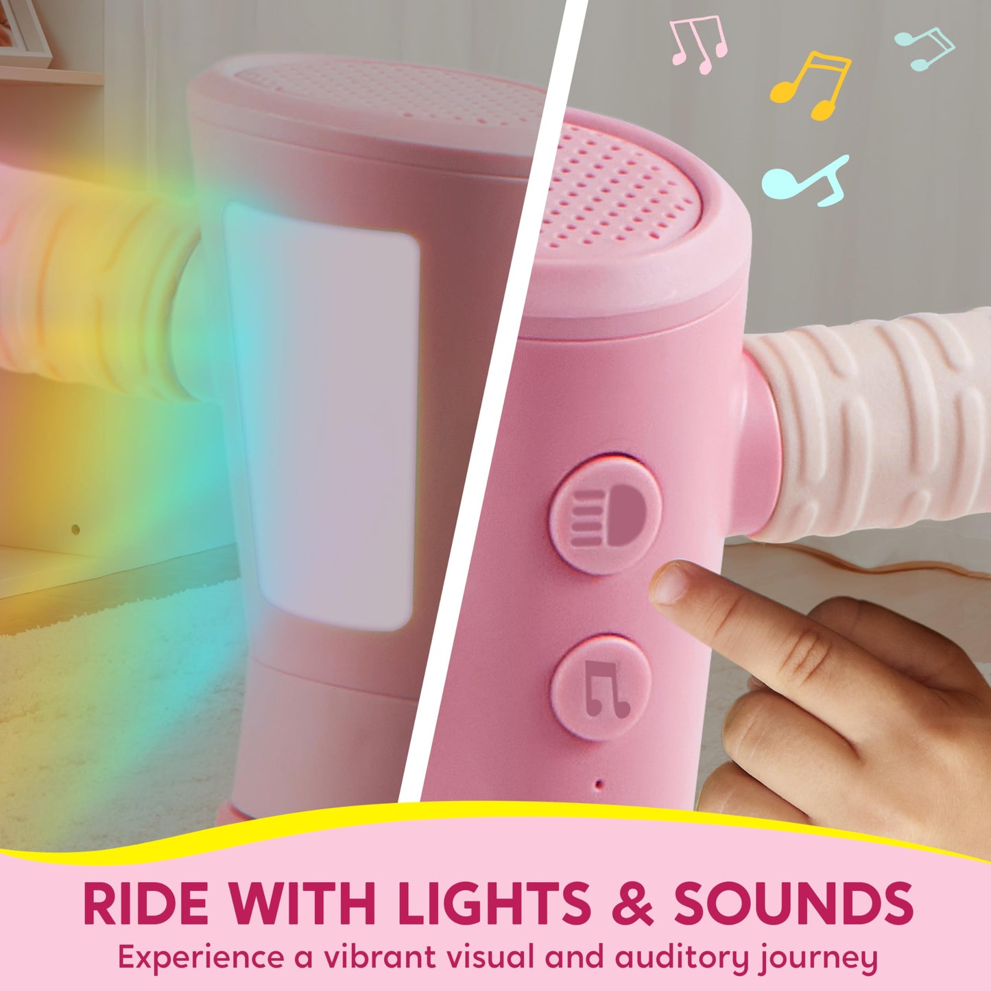 Syncfun Led Baby Balance Bike With Music For 1-2 Year Old Boys Girls, Balance Bike With Lights & Sounds, Mini Baby Balance Bike