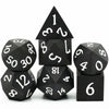 HDdais Wood DND Dice Set, 7PCS Black Polyhedral Dice Set, RPG D&D Dice Made with Ebony Wood for Dungeons and Dragons Role Playin