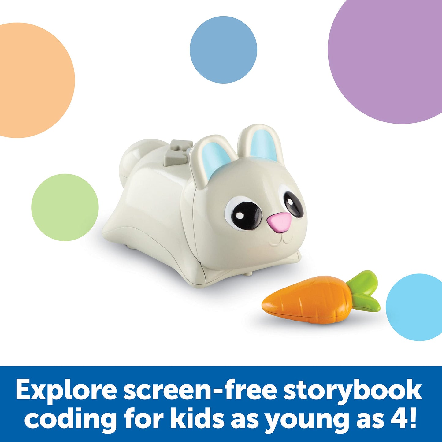Learning Resources Coding Critters Bopper - 22 Pieces, Ages 4+,Screen-Free Early Coding Toy For Kids, Interactive Stem Coding Pet, Preschool Learning Toys