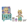 Baby Alive Baby Gotta Bounce Doll, Frog Outfit, Bounces with 25+ SFX and Giggles, Drinks and Wets, Blonde Hair Toy for Kids Ages