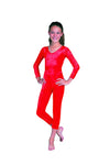 Girl'S Unitard Red Velvet Lrg