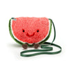 Jellycat Watermelon Plush Bag - 8.5 Crossbody & Shoulder Purse - Unique Fun Handbag for Kids and Adults