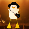 Hinittey Duck Night Light - Silicone Guitar Duck Lamp with Dimmer & Timer, Cute Bedside Decor for Kids & Women, Model FS-S