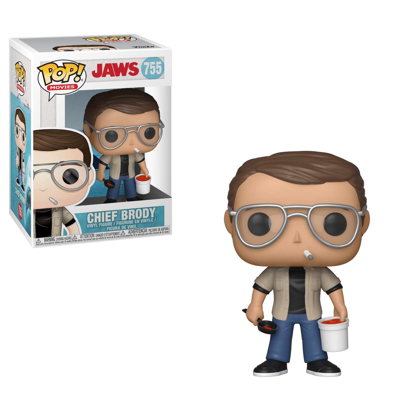 Funko Pop! Movies: Jaws - Chief Brody, Multicolor, Standard