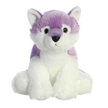 Aurora Wolf Stuffed Animal - 12" Purple Polyester - Huggable Destination Nation™ - Model 50331