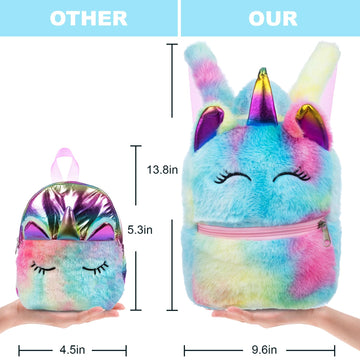 Zita Element 7 Pcs American 18 Inch Doll Clothes And Accessories - 18 Inch Doll Clothes Set With Doll Backpack,Waist Bag,Cell Phone,Tablet Phone,Camera (No Doll)